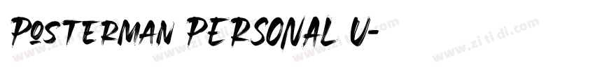 Posterman PERSONAL U字体转换
